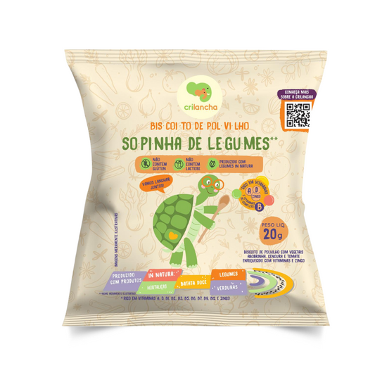Biscoito de polvilho - Sopinha de Legumes 20g