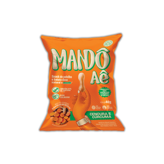 Mandô Aê 40g - Cenoura e cúrcuma