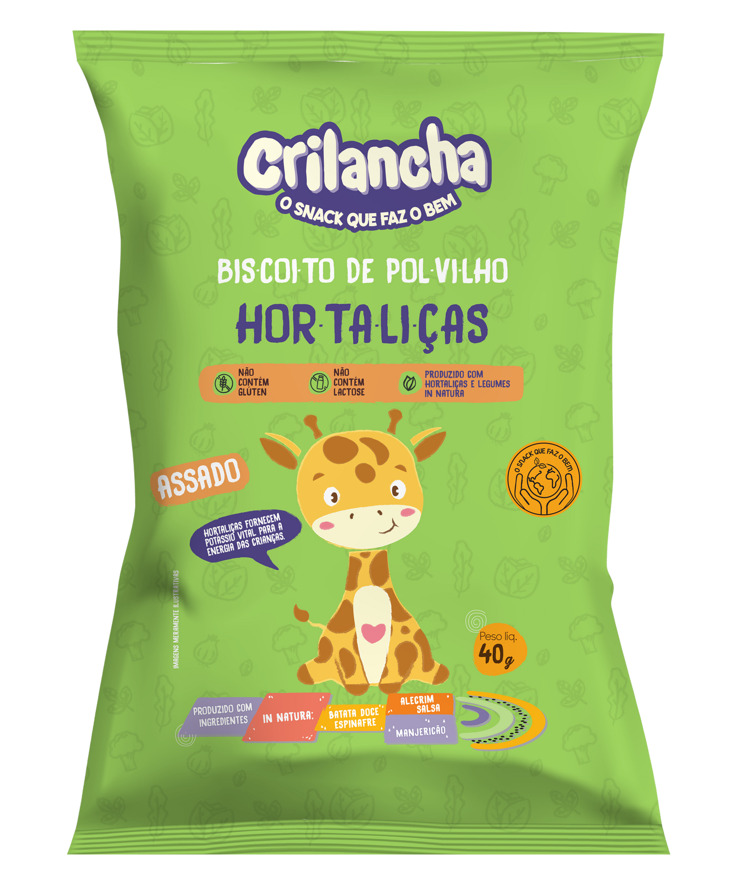 Biscoito de polvilho - Hortaliças 40g